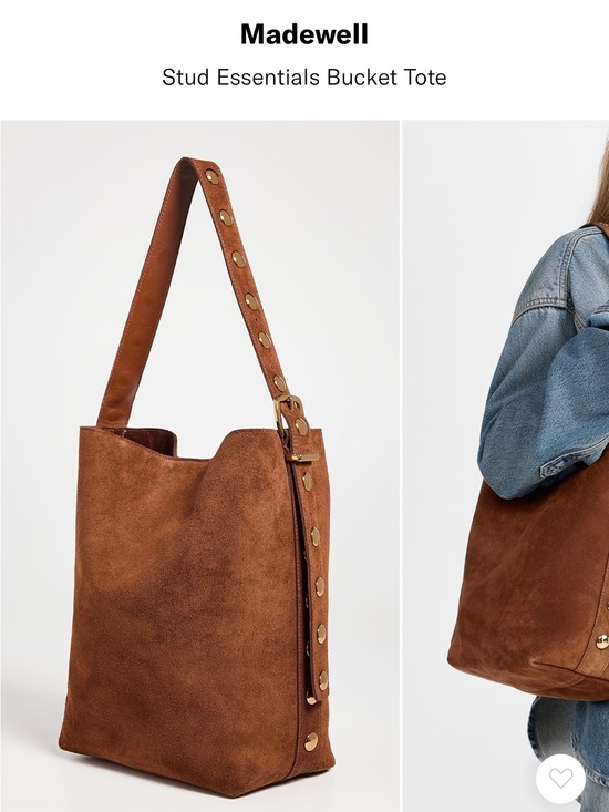 Madewell Handbags - Madewell Stud Essentials Bucket Tote